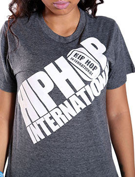 Diagonal Hip Hop International Billboard Unisex Tshirt - Charcoal