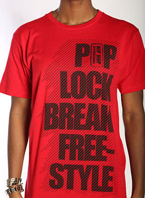 Pop Lock Break Freestyle Unisex Tshirt - Red