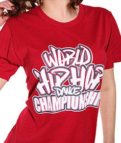Official World Hip Hop Dance Championship Unisex T-Shirt - Red